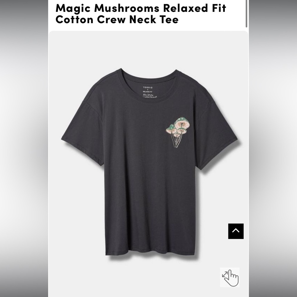 4X Torrid Mushroom Embellished Tee